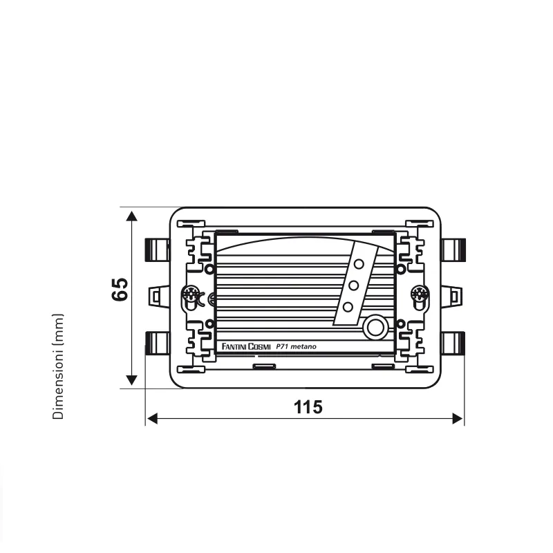 Fantini Cosmi Sicurgas P71 rilevatore gas metano GPL