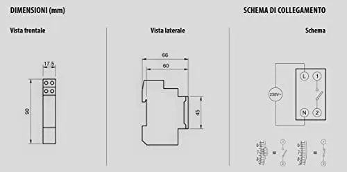 Vemer ELO-D VP877500 interruttore orario giornaliero grigio 16A