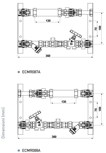 Fantini Cosmi ECMR087A-ECMR088A modulo contabilizzazione termica