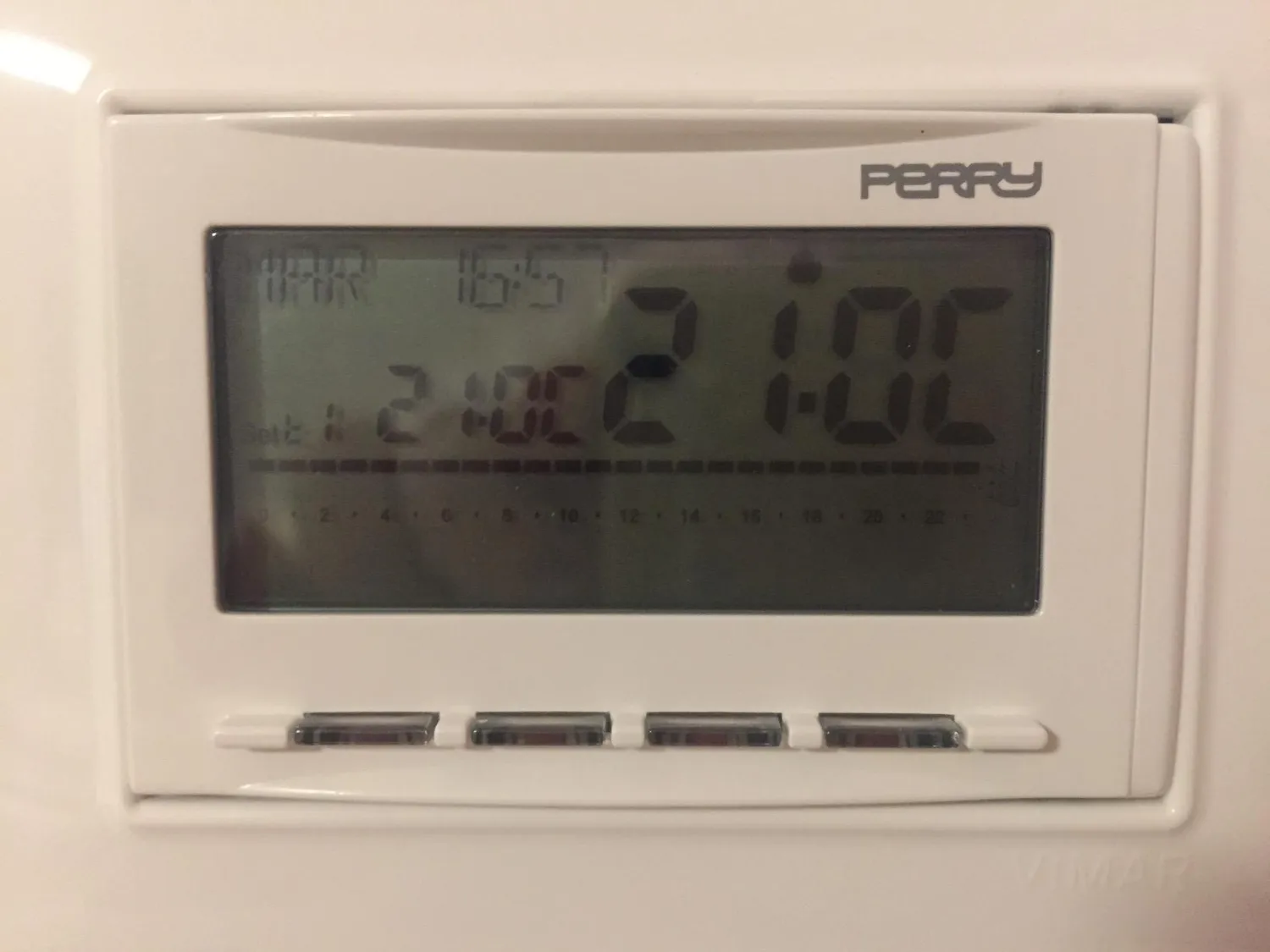 Perry 1CRCDS29 cronotermostato da incasso 230V