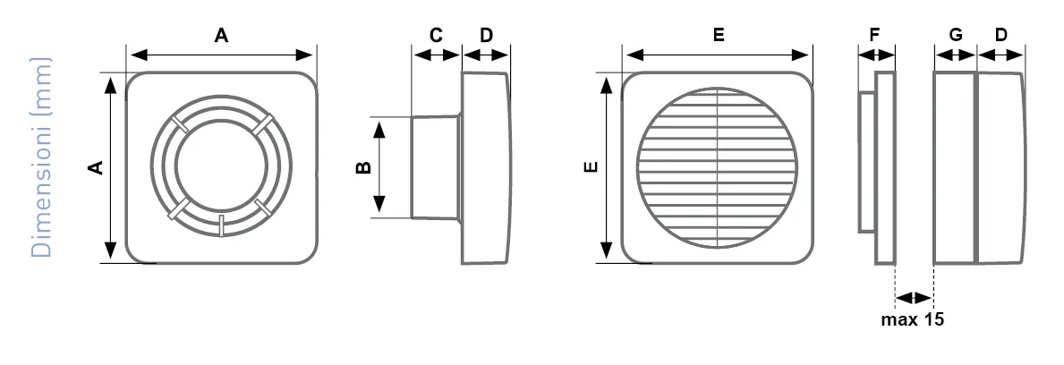 Fantini Cosmi Aspirvelo aspiratore bagno continuo