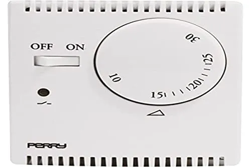 Perry 1TG TEG132 termostato parete gas bianco 5-35°C LED