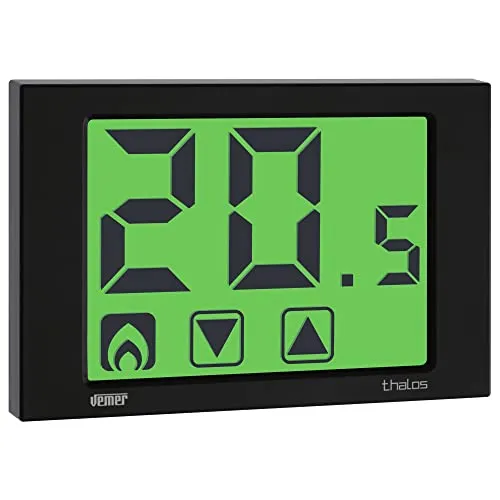 Vemer Thalos VE435400 Termostato Ambiente Nero Touch 230V